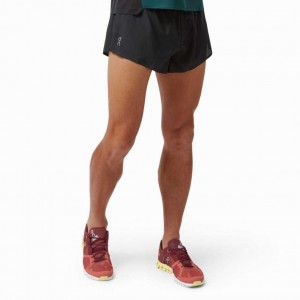 Men's On Race Running Race Shorts Black | QC0000285